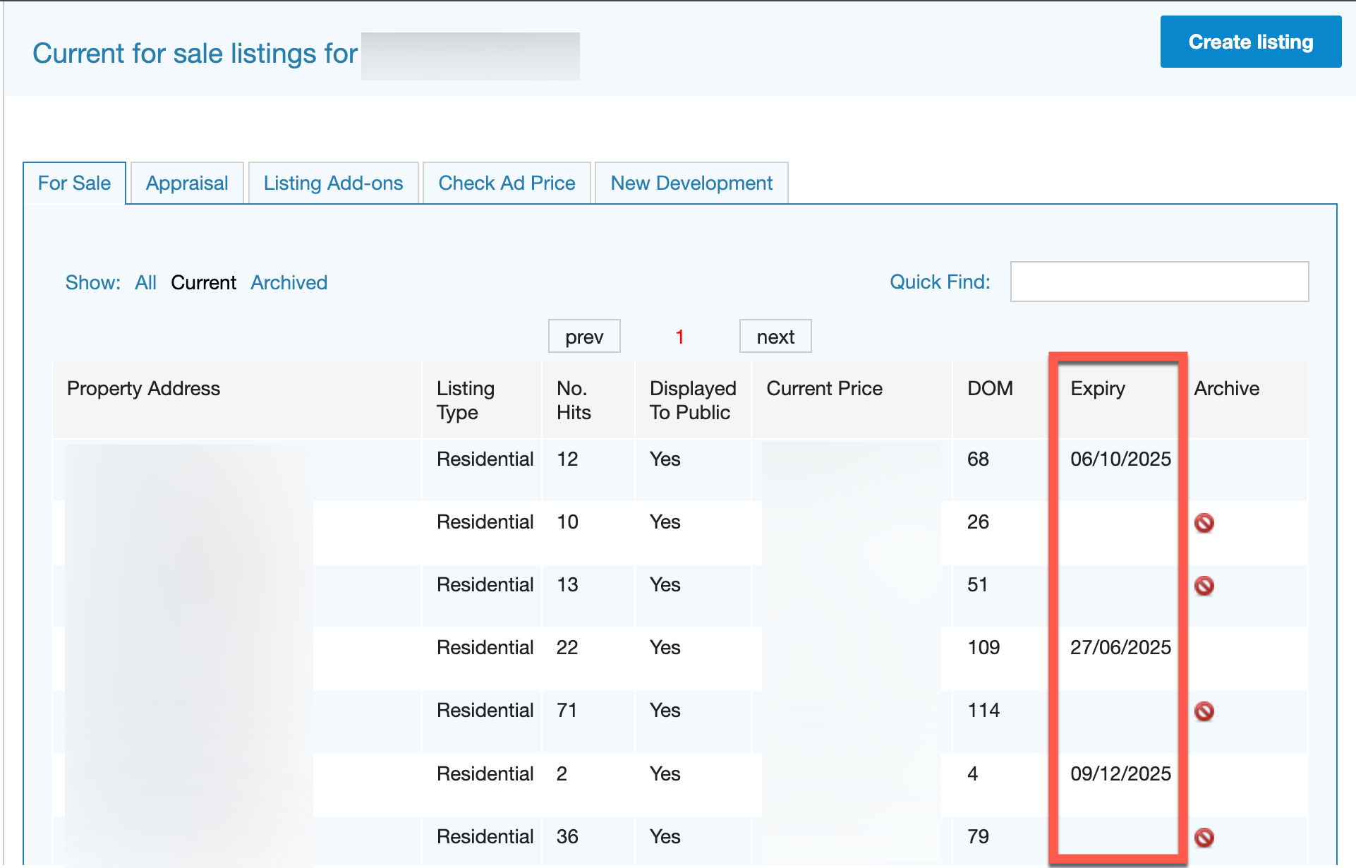 Edited Expiry Dates - Allhomes Agent Portal.png